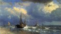 Paisaje de la costa holandesa Luminismo William Stanley Haseltine